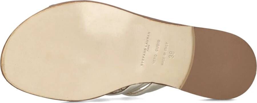 STEFANO LAURAN Gouden Slippers 24003