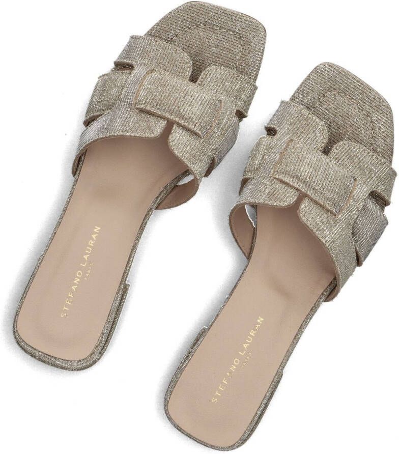 STEFANO LAURAN Gouden Slippers 24050