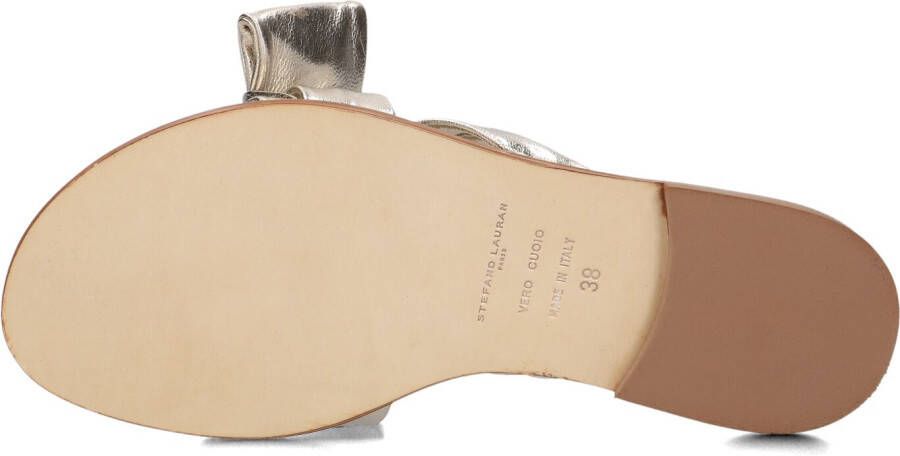 STEFANO LAURAN Gouden Slippers 24153