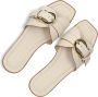 STEFANO LAURAN Slippers Dames 23100 Maat: 39 Materiaal: Leer Kleur: Wit - Thumbnail 5