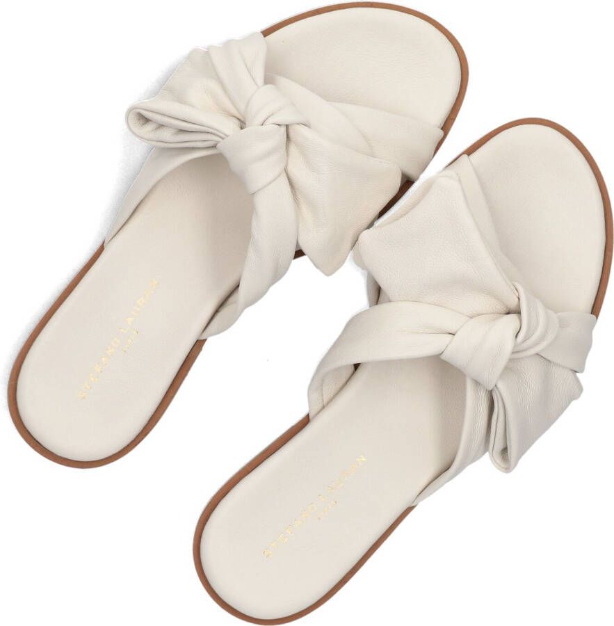 STEFANO LAURAN Witte Slippers 24153