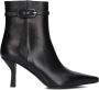 Stefano Lauran Penny2 Enkellaarsjes Enkelboots met rits Dames Zwart - Thumbnail 1