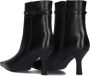 Stefano Lauran Penny2 Enkellaarsjes Enkelboots met rits Dames Zwart - Thumbnail 3
