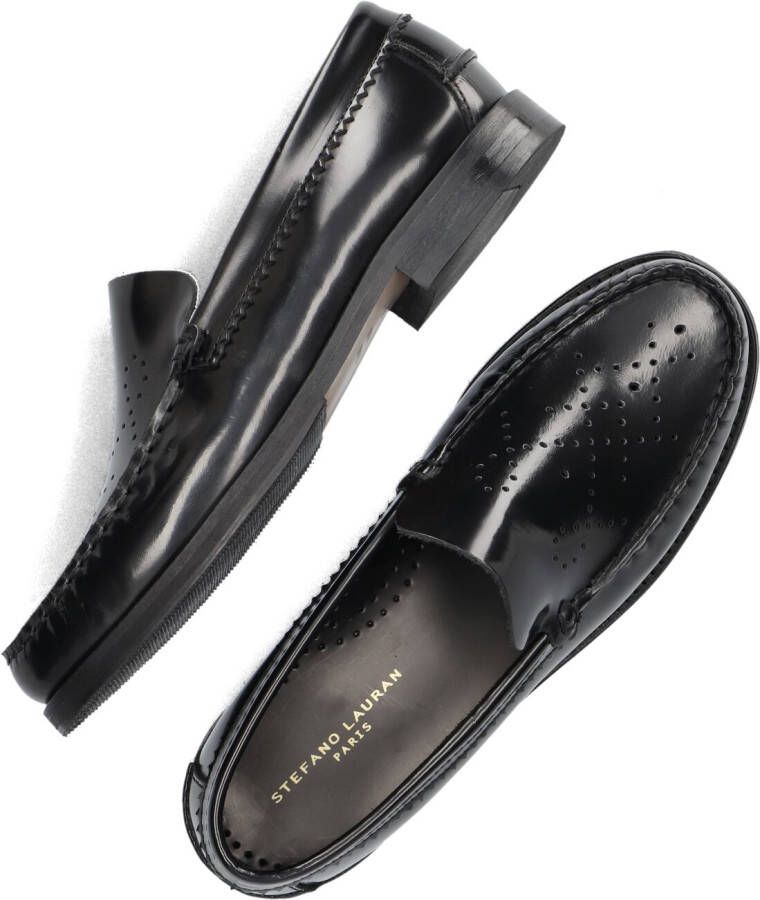 STEFANO LAURAN Zwarte Loafers S3260