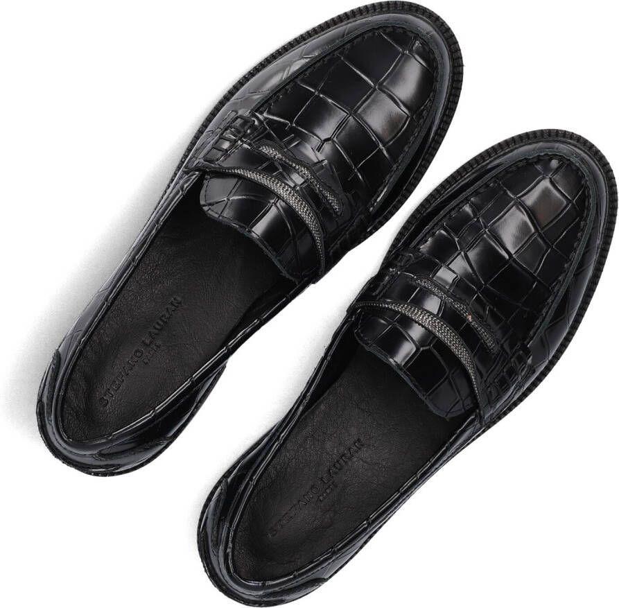 STEFANO LAURAN Zwarte Loafers 12032