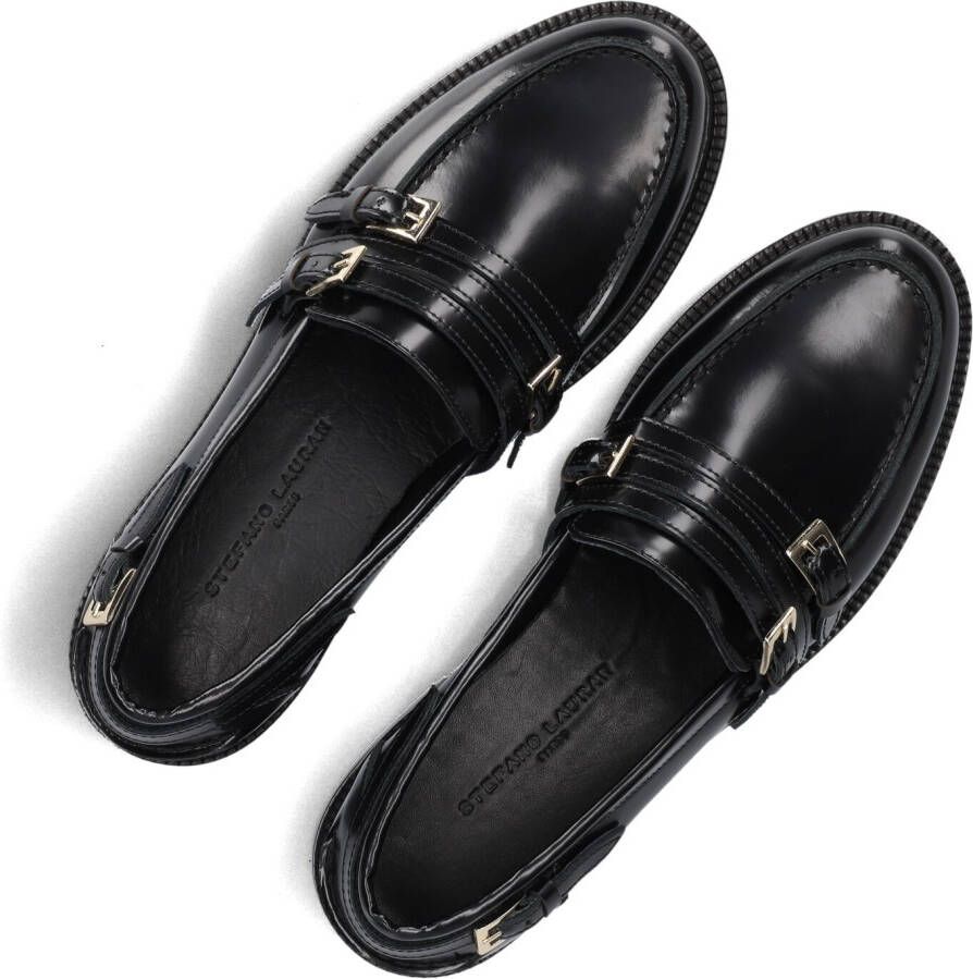 STEFANO LAURAN Zwarte Loafers 12091