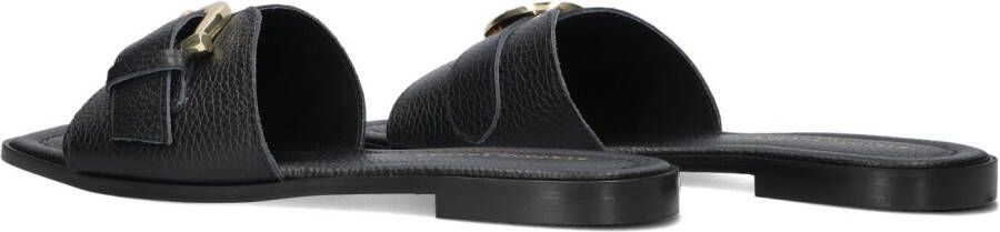 STEFANO LAURAN Zwarte Slippers 23100