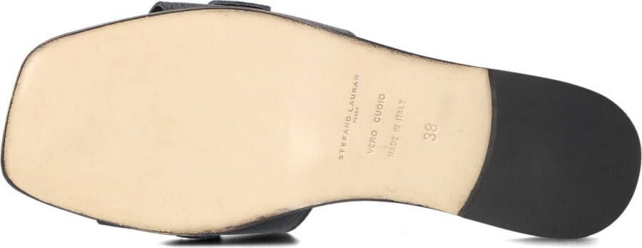 STEFANO LAURAN Zwarte Slippers 23100