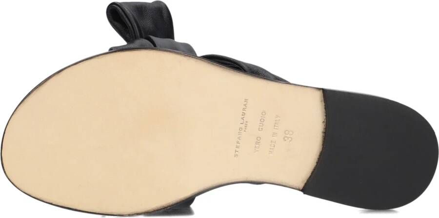 STEFANO LAURAN Zwarte Slippers 24153