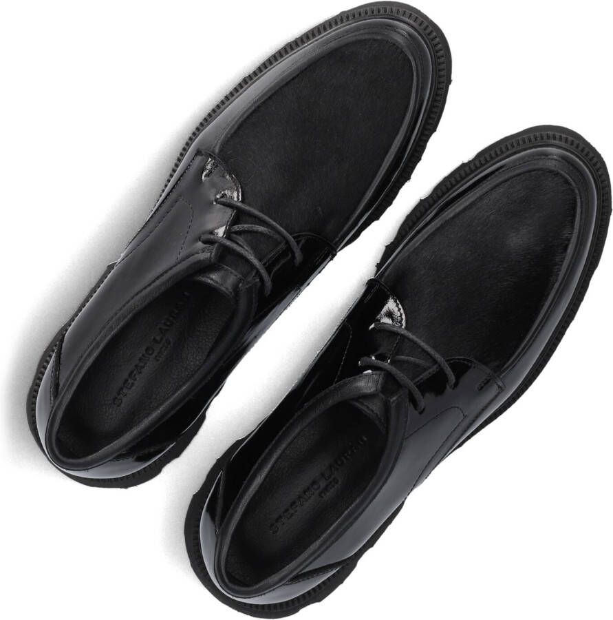 STEFANO LAURAN Zwarte Veterschoenen 12034