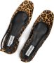 Steve Madden Smitten leren slingback pumps met panterprint cognac donkerbruin - Thumbnail 7