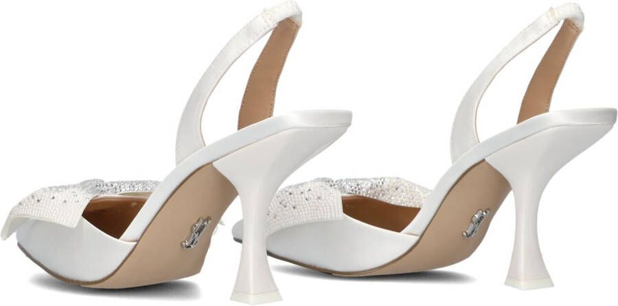 Steve Madden Witte puntige neus pumps met zilveren strik White Dames - Foto 4