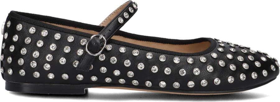 Steve Madden Zwarte Ballerina Flats met Zilveren Details Multicolor Dames