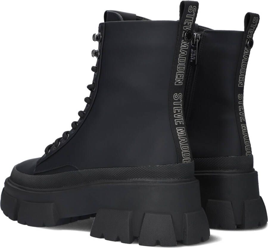 Steve Madden Zwarte Veterboots Forecast