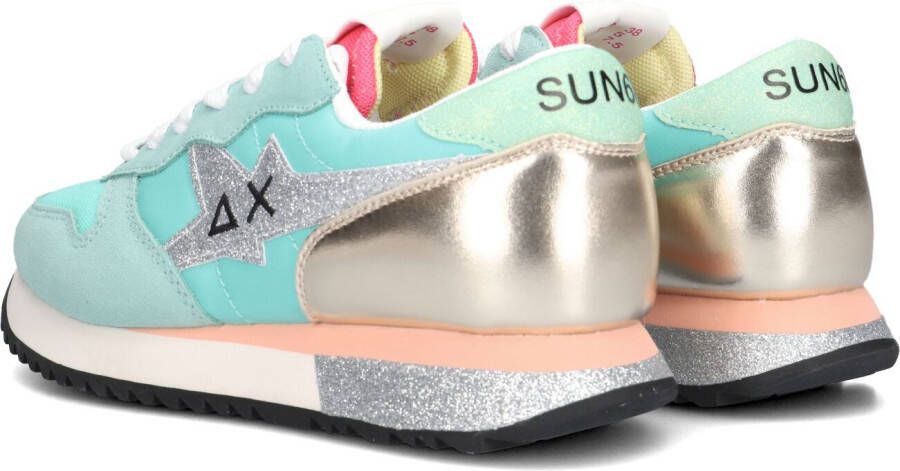 Sun68 Blauwe Lage Sneakers Stargirl Glitter