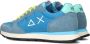Sun68 Blauwe Solid Nylon Sneaker met Extra Veters Multicolor Heren - Thumbnail 3