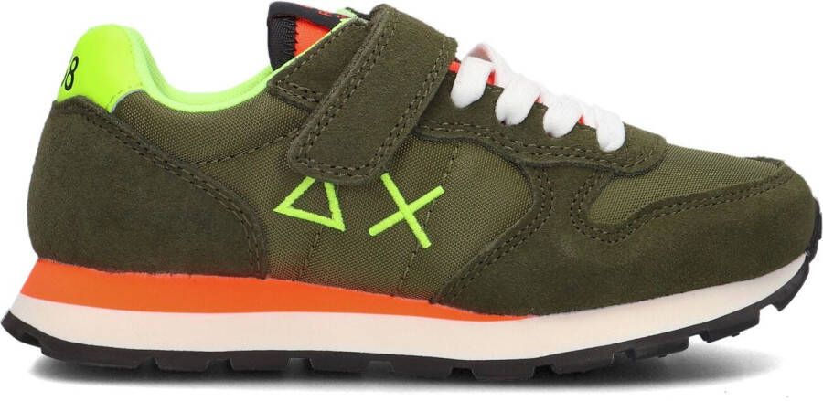 Sun68 Groene Lage Sneakers Boys Tom Fluo