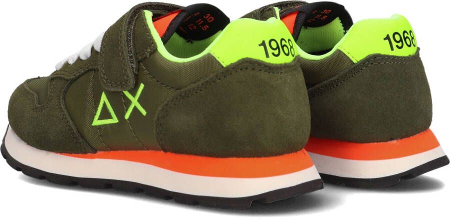 Sun68 Groene Lage Sneakers Boys Tom Fluo
