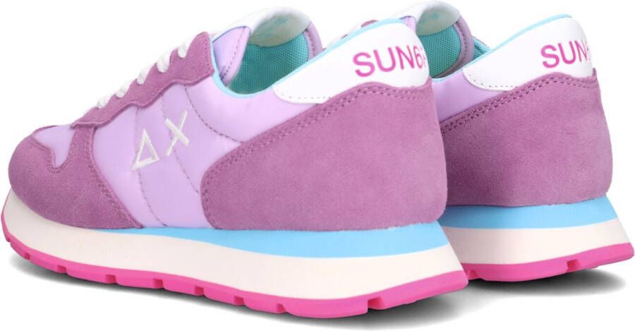 Sun68 Paarse Lage Sneakers Ally Solid Nylon