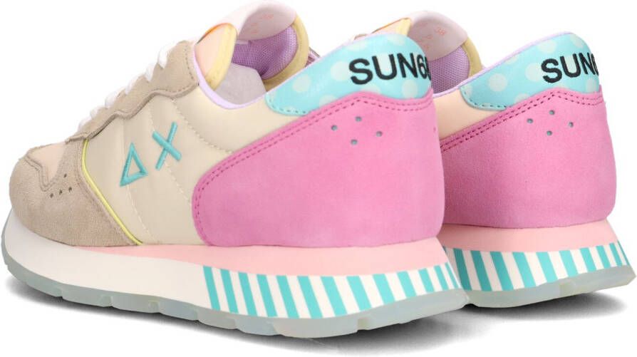 Sun68 Witte Lage Sneakers Ally Candy Cane