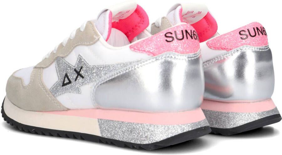 Sun68 Witte Lage Sneakers Stargirl Glitter