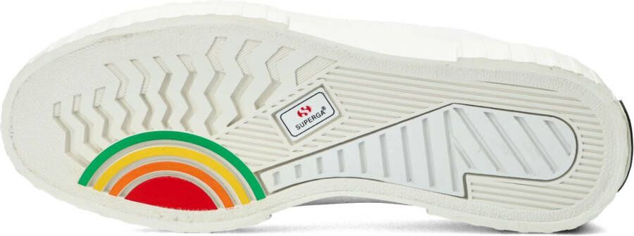 Superga Witte Lage Sneakers 2630 Stripe Multi Logo