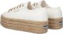 Superga 2790 Drill Denim Rope Lage sneakers Dames Beige - Thumbnail 4