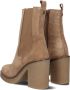 Tango Frida soft camel suede chelsea boot damesschoenen laarzen dames Camel schoenen camel laarzen Blokhak laarzen - Thumbnail 4