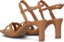 Tango | Ava 6 f camel cross sandal covered heel sole - Thumbnail 4