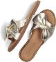 Tango | Audrey 1 g platino gold bow slipper cognac sole - Thumbnail 8