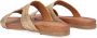 Vlechtwerk Mila 517 Slippers Dames Goud - Thumbnail 3