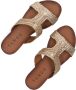 Vlechtwerk Mila 517 Slippers Dames Goud - Thumbnail 5