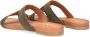 Vlechtwerk Mila 517 Slippers Dames Groen - Thumbnail 3