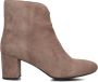 Tango Cila 502 Enkellaarsjes Enkelboots met rits Dames Taupe - Thumbnail 3