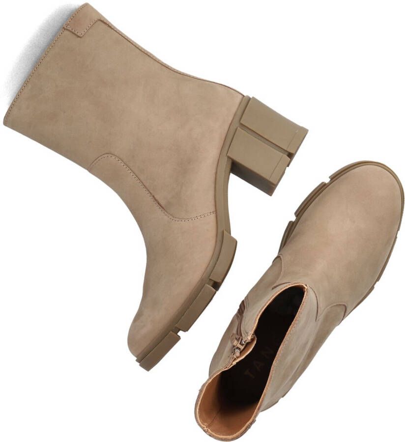 TANGO Taupe Enkellaarsjes Romy Heel 501