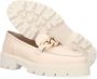 Chain Detail Bee Bold 4 Loafers Instappers Dames Wit - Thumbnail 6