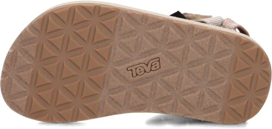 TEVA Beige Sandalen Original Universal Metallic