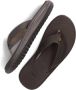 Teva Voya Flip Leather Chocolate Brown Slippers - Thumbnail 7