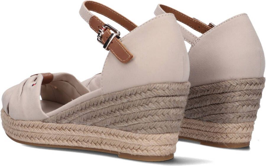 TOMMY HILFIGER Beige Espadrilles Basic Open Toe Mid Wedge