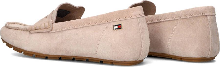 TOMMY HILFIGER Beige Loafers Flag Soft Suede Drive