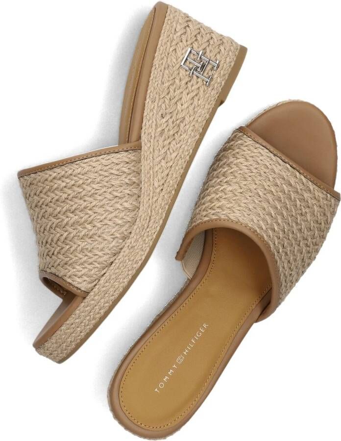 TOMMY HILFIGER Beige Muiltjes Th Rope Wedge