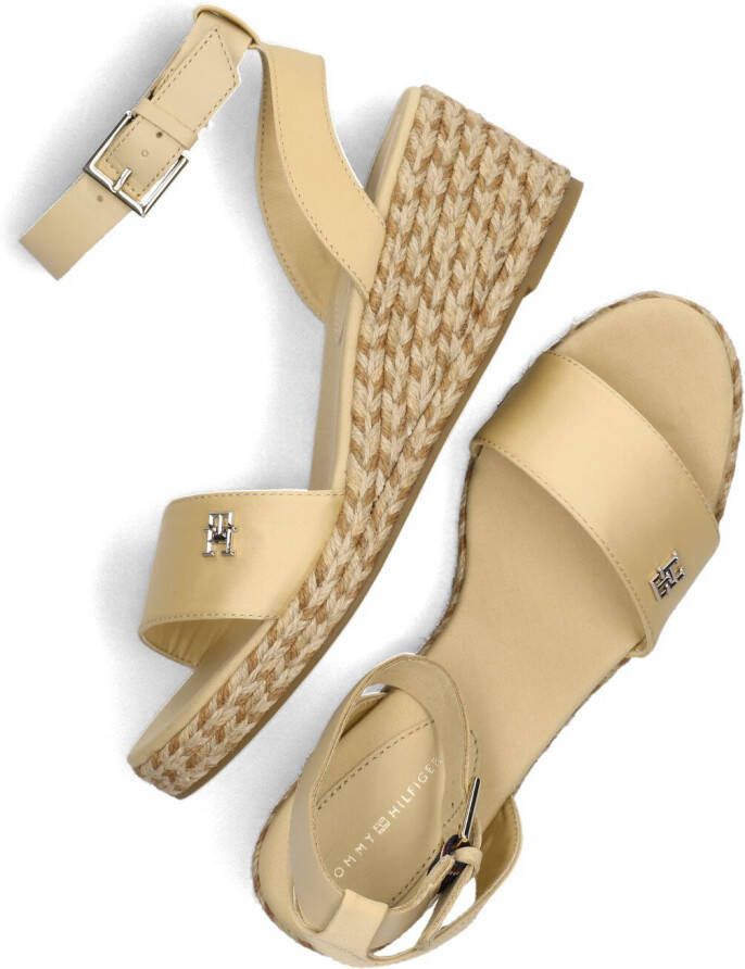 TOMMY HILFIGER Beige Sandalen Colorful Wedge Satin