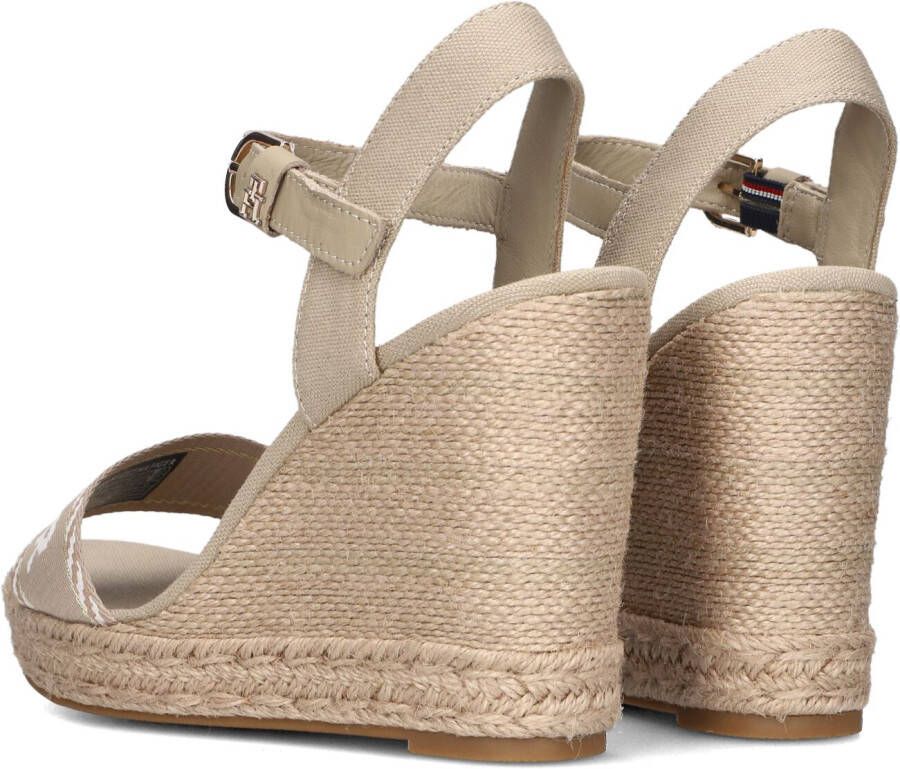 TOMMY HILFIGER Beige Sandalen Seasonal Webbing Wedge