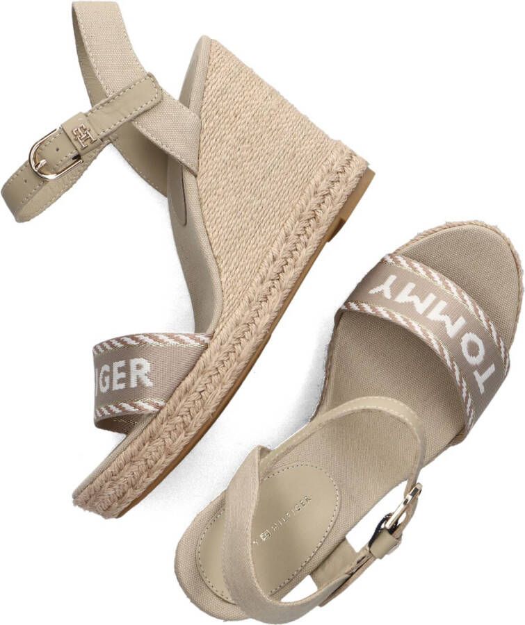 TOMMY HILFIGER Beige Sandalen Seasonal Webbing Wedge