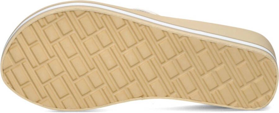 TOMMY HILFIGER Beige Teenslippers Hilfiger Wedge Beach