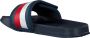 Tommy Hilfiger Blauwe Badslippers Maxi Velcro Pool Slide - Thumbnail 5