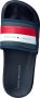 Tommy Hilfiger Blauwe Badslippers Maxi Velcro Pool Slide - Thumbnail 6