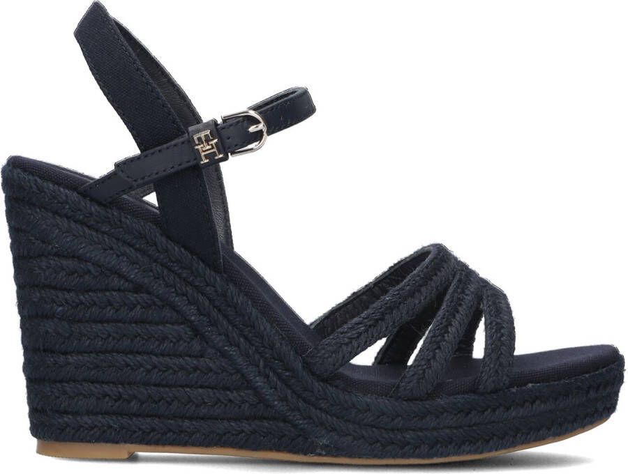 TOMMY HILFIGER Blauwe Espadrilles Essential Basic Wedge - Foto 3