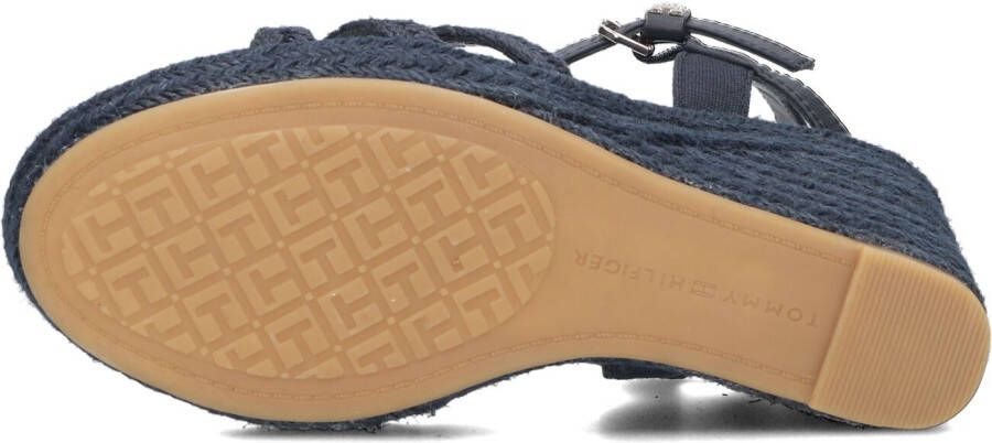 TOMMY HILFIGER Blauwe Espadrilles Essential Basic Wedge - Foto 5