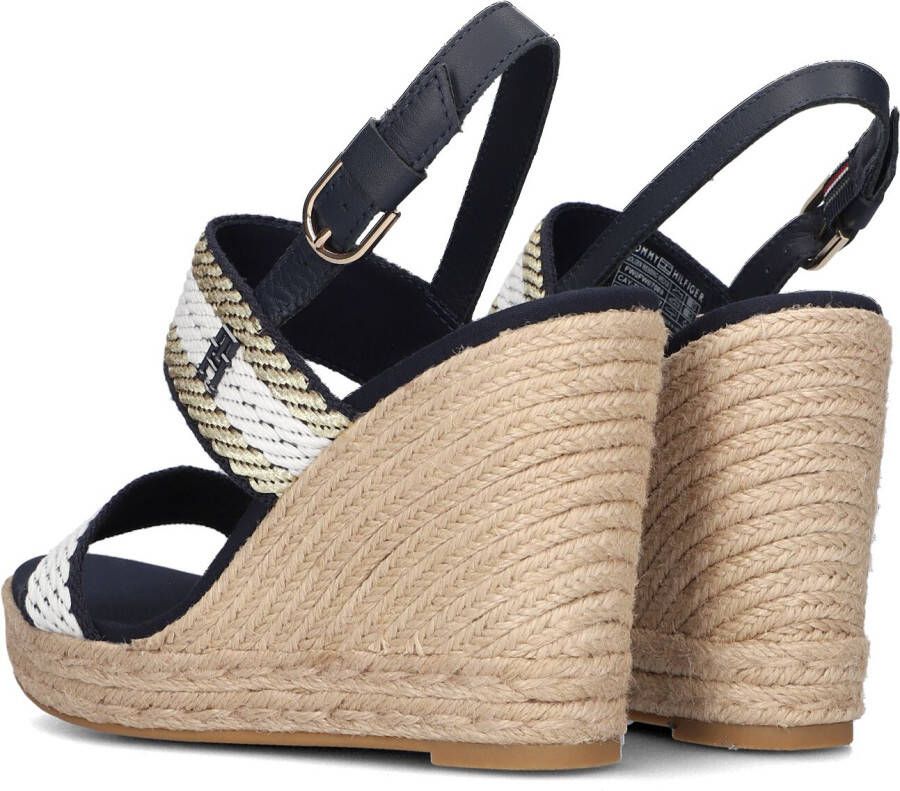 Tommy Hilfiger Blauwe Espadrilles Golden Webbing